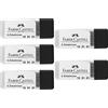Faber-Castell 205019 - Portamine da compatrici, durezza H, mine di ricambio, 5 barattoli da 6 mine ciascuno