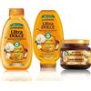 Garnier Ultra Dolce Routine Completa Gli Oli Meravigliosi, Kit con Shampoo + Balsamo + Maschera, Ideale Per Capelli Secchi e Spenti, Con Olio di Argan e Camelia