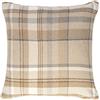 McAlister Textiles Heritage Federe Tartan Scozzese | Cuscini Decorativi per Divano, Letto, Sedie, Motivo a Strisce, Effetto Lana | Taglia - Beige Naturale 43x43cm