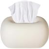 BONJUME Scatola Per Fazzoletti In Ceramica, Scatola Per Fazzoletti In Ceramica Bianchi Contenitore Per Decorativa Per Fazzoletti Dispenser Organizer Per Carta Per Il Viso Per Soggiorno Corridoio Bagno