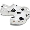 Crocs Classic Soccer Ball Clog T, Zoccoli Unisex - Bambini e Ragazzi, Bianco E Nero, 25/26 EU