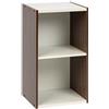 Iris Ohyama, Libreria/scaffale per armadietto a 2 livelli/mobili laterali/scaffale salvaspazio, Modulare, Altezza mensola regolabile 3,2 cm, Ufficio, Casa - Space Saving Shelf - UB-6035 - Marrone
