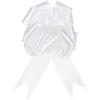 QUARKZMAN 10pz 12cm Grande Fiocco Tirante Grandi Fiocchi Regalo Nastri Bianco per Cesti Auto Matrimonio Regali Fiocco di Natale