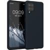 kwmobile Custodia Compatibile con Samsung Galaxy A12 Cover - Back Case per Smartphone in Silicone TPU - Protezione Gommata - blu scuro