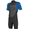 O'Neill Wetsuits - Muta da uomo Reactor-2 con cerniera posteriore da 2 mm, nero/oceano, 2XL