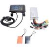 BuyWeek Kit Controller Brushless Bici Elettrica, Controller Motore Brushless 36V 48V 60V 450W 500W Centralina Bici Elettrica a Onda Sinusoidale con SW900 NFC Chiave di Induzione