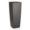 LECHUZA CUBICO Alto Premium 40 antracite metallizzato 18233