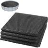 VOUNOT® Telo Termico per Piscina Rotonda Ø 366 cm, Copertura Solare a Bolle 120 µm, Tagliabile, Protezione Isotermica, Riscaldamento Acqua Piscina, Nero