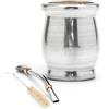 BALIBETOV Mate Argentino Set Legno Yerba Mate - Palo Santo Tradizionale Avvolto in Alluminio (Tazza Mate) con Bombilla (Paglia Yerba Mate) (Alluminio)