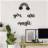 Wallity Hanah Home Elegante set di accessori da parete in metallo decorativo (4 pezzi), 100% metallo, spessore 1,5 mm, perfetto per la decorazione della casa e per interni moderni, leggeri e durevoli