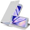 Cadorabo Custodia Libro per Samsung Galaxy A5 2017 in Classy Argento - con Vani di Carte, Funzione Stand e Chiusura Magnetica - Portafoglio Cover Case Wallet Book Etui Protezione