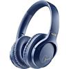 NGS ARTICA GREED BLUE - Cuffie Sovraurali Senza Fili, Compatibili con la Tecnologia Bluetooth, Leggero e Pieghevole, Microfono Incorporato, Batteria 40 Ore, Colore Blu