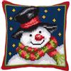 VERVACO Kit Cuscino Punto Croce PUPAZZO DI NEVE Set Ricamo Principianti Cuscini Gobelin Decorativi ca. 40 x 40 cm Accessori Per Lavoretti Creativi DIY Casa Decor Hobby Adulti Cross Stitch