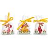 VERVACO Kit Punto Croce Contato TULIPANI SET DA 3 Sacchetti Bomboniere Da Ricamare Punto Croce ca. 8 x 12 cm Set Fai Da Te Creativo Adulti Ricamo Casa Decorazioni Per Lavoretti Creativi