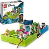 LEGO Disney L'Avventura nel Libro delle Fiabe di Peter Pan e Wendy, Set di Giochi da Viaggio per Bambini dai 5 Anni con Micro Bamboline e Nave Pirata 43220