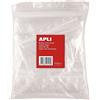 APLI - Confezione di 100 sacchetti di plastica richiudibili 120 x 180 mm
