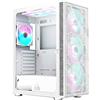 Montech X3 Mesh Midi-Tower, DRGB, Tempered Glass -weiß