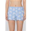 Tezenis Pantaloncini Corti In Cotone Stampato Punto Bambola Donna