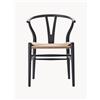 Carl Hansen & Søn Sedia in legno con seduta intrecciata CH24 Wishbone