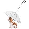 Lesypet Ombrello per cani con guinzaglio per piccoli animali domestici, ombrello per cani di lunghezza posteriore 50,8 cm