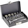 TOOLCRAFT Kit di Chiavi a Bussola metrico 1/4 (6.3 mm) 23 Parti 820928