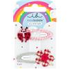 invisibobble SNAP CLIP KIDS Happy Ladybird (2 pezzi) - Fermagli per bambini con coccinella e fiore - Per bambine e bambini - Clip grande per capelli sottili - Giocoso, sicuro e delicato