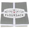 Now Designs Floursack Asciugamani da Cucina, Set di Tre, Blu Royal/Bianco Gray/White/Moonstruck Gray