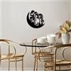 Wallity Hanah Home Elegante accessorio decorativo da parete in metallo, 50 x 50 cm, 100% metallo (spessore 1,5 mm), facile da montare a parete, perfetto per la decorazione moderna della casa