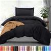 Utopia Bedding Set copripiumino per letto singolo, 1 copripiumino con 1 federa, 2 pezzi, copripiumino con chiusura a cerniera, in microfibra spazzolata ultra morbida, 172 x 228 cm (misura Twin/Twin