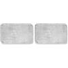 GEMITEX Tappeto Merlino Grigio Chiaro Ultrassorbente, Poliestere, 40 x 70 cm (Confezione da 2)