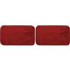 GEMITEX Tappeto MERLINO, Poliestere, Bordeaux, 50X180 (Confezione da 2)
