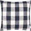 Yard Cuscino imbottito in poliestere per esterni Chesil Check 100% cotone - Navy - 50x50 cm