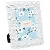 Laura Ashley Cornice portafoto in resina testurizzata a mano, con cavalletto e gancio, per tavolo e parete, design floreale decorativo, decorazione per la casa, galleria fotografica, arte (10 x 15 cm,