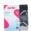 Sorbo Panni in microfibra grigio e nero, set da 5, 40 x 40 cm, riutilizzabili e lavabili, per una pulizia senza aloni e senza grassi, design moderno, utilizzabile a secco e umido