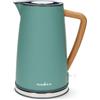 Nedis Bollitore elettrico - 1,7 l - Soft Touch - Verde - Rotazione di 360 gradi - Elemento riscaldante nascosto - Strix Controller - Boil-dry protection
