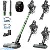 Vexilar V9PRO Aspirapolvere Senza Fili 50KPa/60 Minuti,Silenzioso Scopa Elettrica Senza Filo Potente e display a LED,Vacuum Cleaner,Aspirapolvere Portatile per Tappeti/Pavimenti/Peli Animali/Domestici