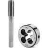 QWORK® Maschio, rubinetteria a vite M12x1.5mm, set di maschi e filiere tonde