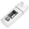 Mtsooning Supporto per soffione doccia regolabile quadrato Slider Bar Staffa per cornetta Staffa da bagno Montaggio a parete Bar Slider Morsetto di ricambio