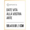 Estancia Cornice In Legno Di Rovere 59,4x81,1 cm (A1) Con Vetro Plexi Infrangibile | Cornice Grande In Rovere A1 | Cornice In Legno din A1