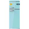 Cecotec Frigorifero Vintage Combinato Bolero Coolmarket 2D Origin 215 Blue E. Altezza 148,2 cm e Larghezza 55,2 cm, LED, Maniglia cromata, Vassoi in vetro, Controllo temperatura, Blu