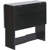 LANTUS Tavolo Consolle a Ribalta con Vano Mensola, Tavolino da Salotto e Cucina Pieghevole Salvaspazio,Tavolo Richiudibile, Tavolo Pieghevole, Legno,per 4-6 Persone (103 * 76 * 73,4 cm (nero))
