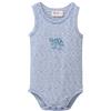 People Wear Organic Body senza maniche in cotone bio Tartaruga -col. blu a righe