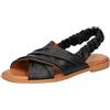 2Go Fashion 8222-801, Sandali Bassi Donna, Nero, 37 EU