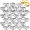 streeHerjjkeA1 30 Pezzi Ø 6.4 cm Pirottini in Acciaio al Carbonio，Stampi per Crostatine，Stampi per Crostatine Stampi Antiaderente，Stampi per Crostatine All'Uovo，per Budini, Muffin, Torte, Biscotti