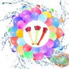 YUZHEDM Pack of 444 bombe ad acqua riutilizzabili bombe ad acqua monopezzo, chiusura automatica nel parco acquatico, palloncini colorati per feste di compleanno, feste in spiaggia e giochi all'aperto