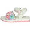 Lelli Kelly Sandali Eloise per Bambina,Suola ergonomica in Gomma,Decorazioni Floreali,soletta in pelle e gadget (Bianco, Sistema Taglie Calzature EU, Bambino Piccolo (2-5 anni), Numero, Media, 26)