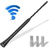 Pwsap Universale Antenna Auto Radio, Antenna Auto Antenna per Auto sul tetto 23cm Antenna Autoradio Antenna di Ricambio per Asta Antenna per Auto con Forte Funzione di Ricezione FM/AM/DAB, Viti M4 M5 M6