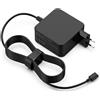 BIUBOTY Caricatore Alimentatore USB C Tipo C 65W per Macbook Pro/Air, Lenovo Thinkpad HP Asus Acer Dell Xps Huawei Matebook Xiaomi Air Samsung Chromebook Pro PC Portatile Notebook Cavo Alimentazione