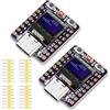 Diymore 2 Pezzi per ESP32-C3 Scheda di Sviluppo con 0,42 pollici Display OLED Bluetooth WiFi Modulo,per ESP32 USB-C Modulo