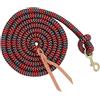 Weaver Equine Weaver Leather Poly Cowboy Guinzaglio con Snap, 5/8 x 10 ', nero/rosso/grigio